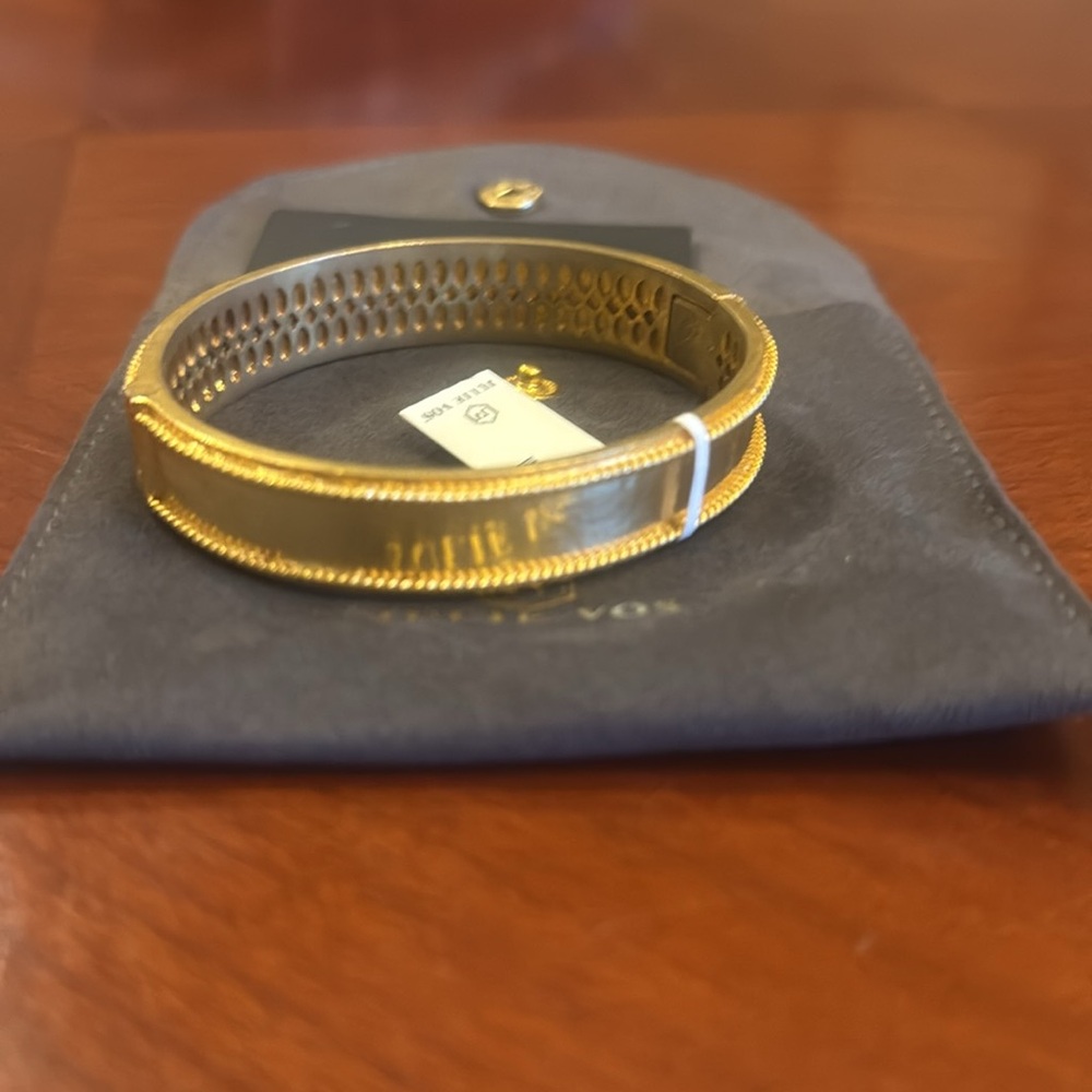 NWT Julie Vos Monaco Hinge Gold Bangle Braclet
